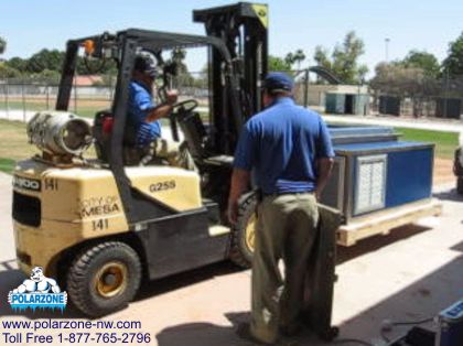 Chicago Cubs installation of Polarzone hydrotherapy spa 1-877-765-2796