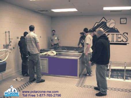 Polarzone Hydrotherapy Spas have a lot of internal equipment but take little space