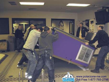 Polarzone Hydrotherapy Spas come in your teams colors