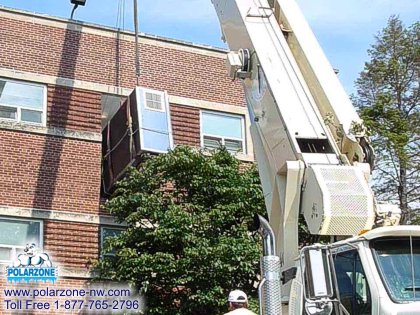 Columbia University crain lifts Hydrotherapy spa